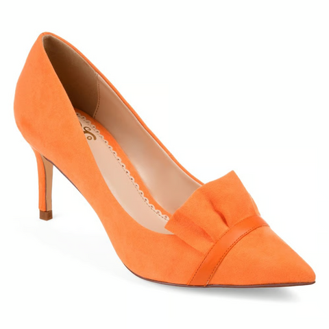 Journee Collection Women's Orange Marek Heels | Journee Collection In Lebanon