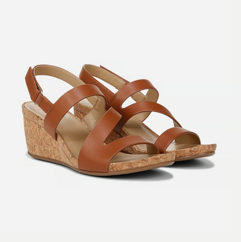 Naturalizer Women's Brown Adria Wedge Heeled  Sandals  |  Naturalizer in Lebanon