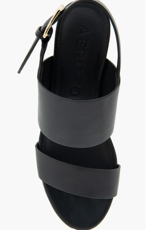 Aerosoles  Women's Black Camilia Heeled Sandals  |Aerosoles  in Lebanon