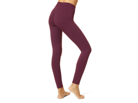 Hue Women's Dark Purple  Ruffled-Hem Denim Skimmer Leggings  | Hue in Lebanon