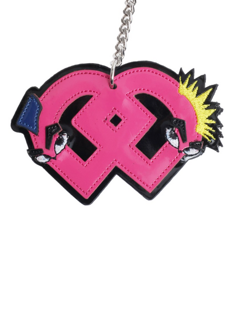 Dsquared2 Women's Pink /White Leather Punk Key Chain | Dsquared2 in Lebanon
