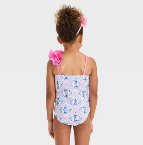Disney  Baby Girl's Pink Minnie Mouse One Piece Swimsuit | Disney in Lebanon