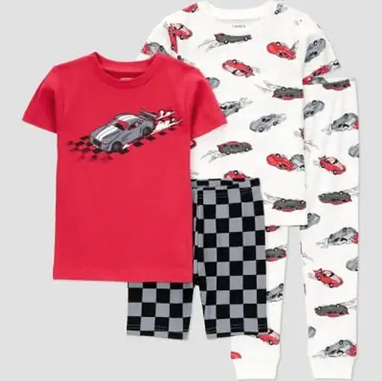 Carter's Baby Boy's Red & White 4pcs Pajama Set | Carter's In Lebanon