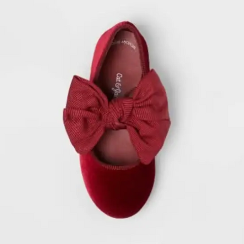 Cat & Jack Baby Girl's Red Chloe Mary Jane Ballerina | Cat & Jack in Lebanon