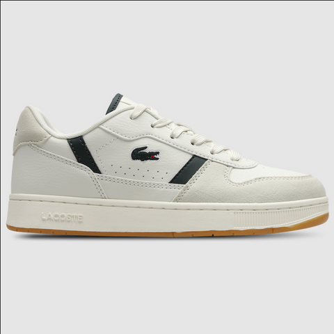 Lacoste Unisex White T-clip Leather Foot Locker Sneakers | Lacoste In Lebanon