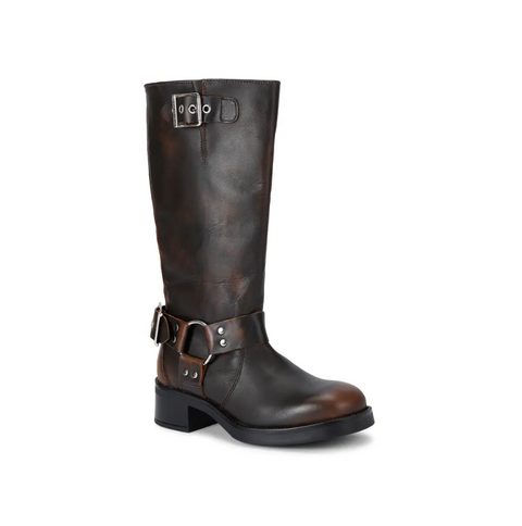 Steve Madden Women's Dark Brown Leather Beau  Boots  | Steve Madden in Lebanon