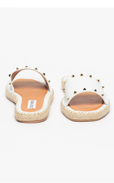 Steve Madden Women's White Leather Stjohns  Sandals  | Steve Madden  in Lebanon