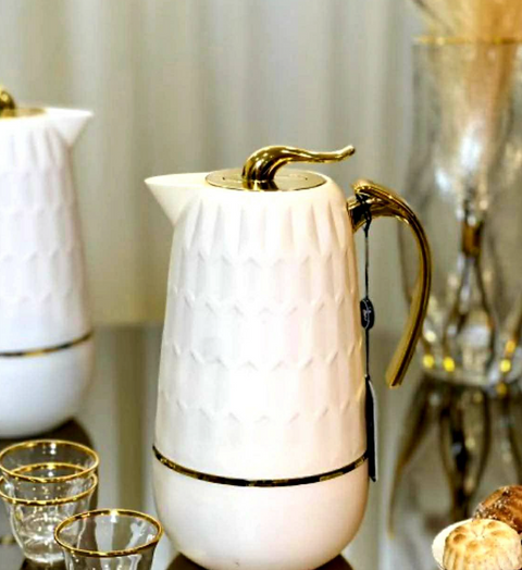 Hinox Cream Glass Vacuum Jug 1L K-21 | Hinox In Lebanon