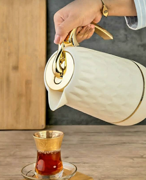 Hinox Cream Glass Vacuum Jug 1L K-21 | Hinox In Lebanon