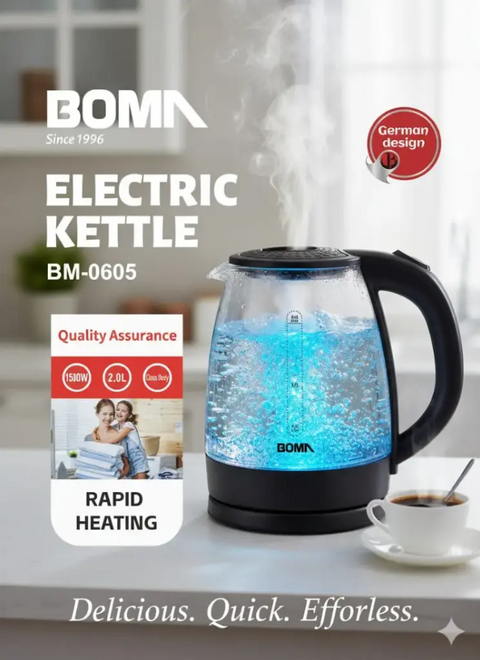 Boma 1500W BM-0605 Electric Kettle 2.0L | Boma In Lebanon