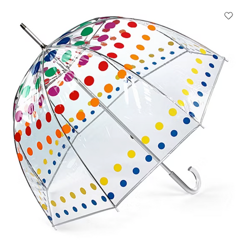 Totes Signature Women's Clear Polka Dot Bubble Umbrella | Totes Signature In Lebanon
