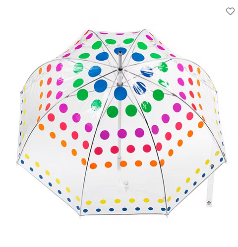 Totes Signature Women's Clear Polka Dot Bubble Umbrella | Totes Signature In Lebanon