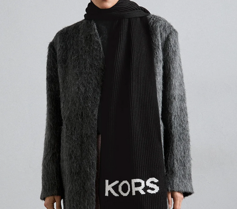 Michael Kors Women's Black Wool Scarf | Michael Kors In Lebanon