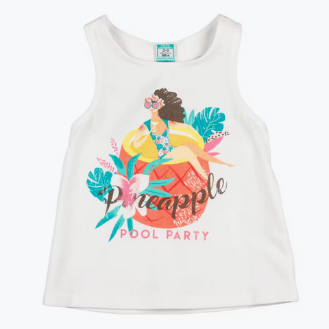 Top Top By Charanga Girl's White Tank Top | Top Top In Lebanon