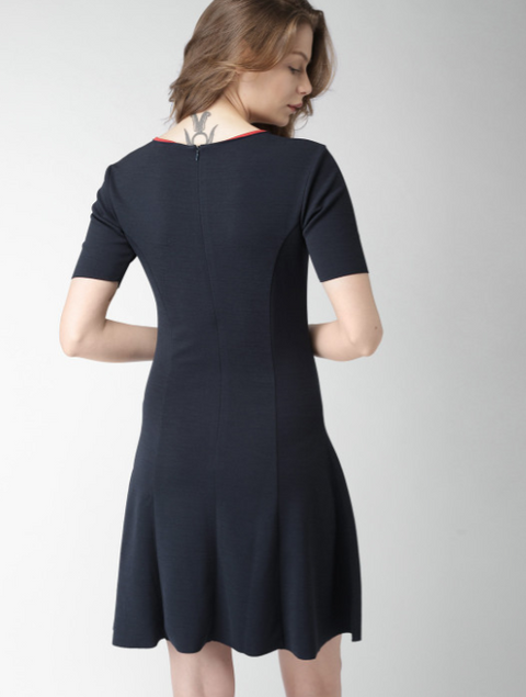 Tommy Hilfiger Women's Navy Short Sleeve  Dress | Tommy Hilfiger in Lebanon