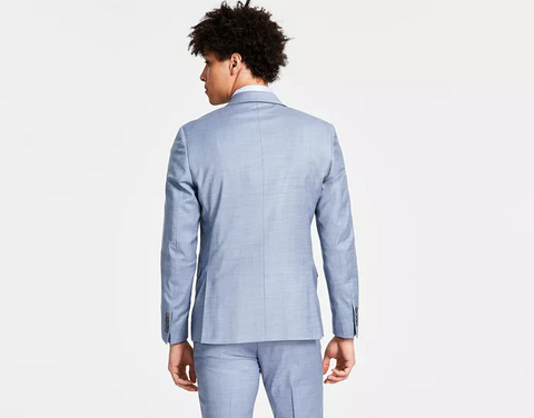 Calvin Klein Men's Light Blue Wool-Blend Infinite Stretch Suit Jacket | Calvin Klein In Lebanon