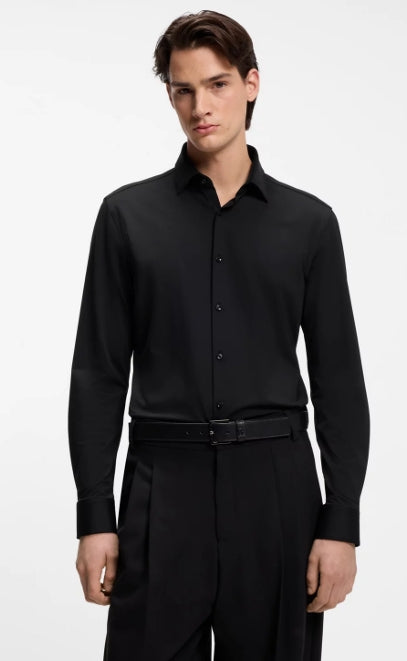 Hugo by Hugo Boss Men's Performance-Stretch Twill Slim-Fit Dress Shirt | Hugo by Hugo Boss In Lebanon
