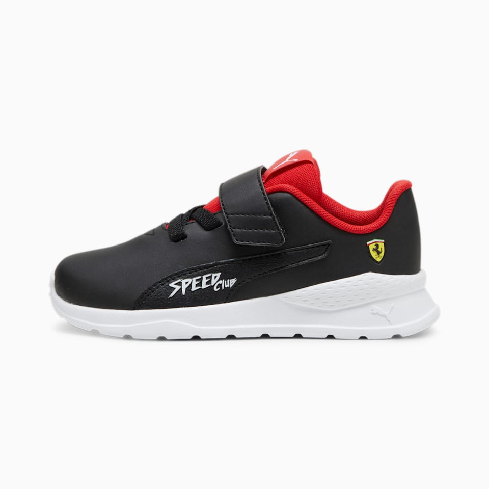 Puma Boy's Black & Red Scuderia Ferrari Anzarun LS AC Sneakers