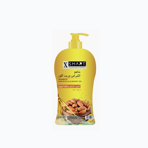 X Smart Professional  Keratin & Almond Oil Shampoo 1.6L