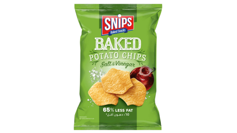 Snips Baked Potato Chips Salt And Vinegar 62g | Snips In Lebanon