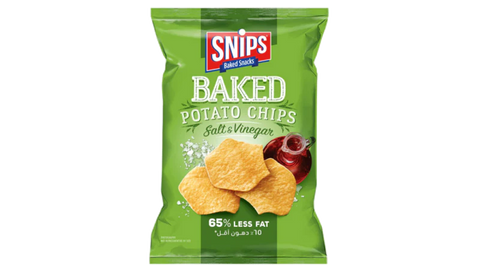Snips Baked Potato Chips Salt And Vinegar 16g