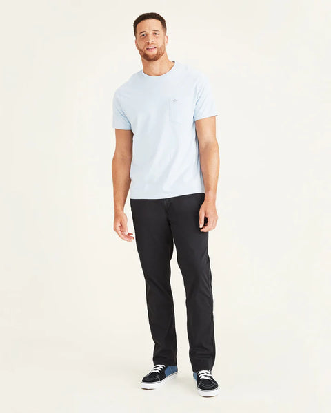 Dockers Men's Black Big Tall Straight-Fit Steelhead Pant's abf5360