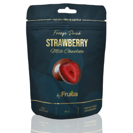 Fruita Milky Chocolate Coated Strawberry Freeze-Dried Fruit - 80gr Freeze Dried | Fruita In Lebanon
