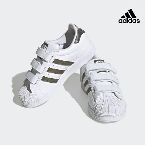 Adidas Kids White Superstar Sneakers | Adidas In Lebanon