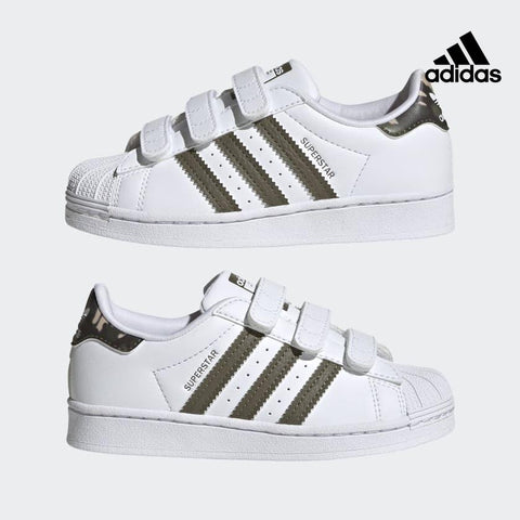 Adidas Kids White Superstar Sneakers | Adidas In Lebanon