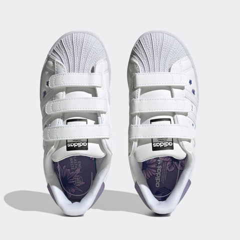 Adidas Girl's White Superstar CF I Sneakers | Adidas In Lebanon