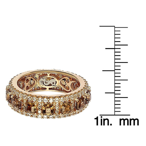 Suzy Levian Women's Gold Rose Sterling Silver Ring | Suzy Levian In Lebanon