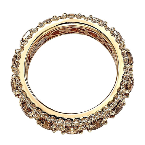 Suzy Levian Women's Gold Rose Sterling Silver Ring | Suzy Levian In Lebanon