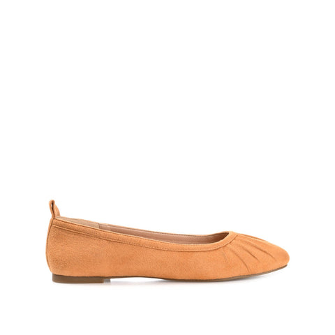 Journee Collection Women's Tan Suede Tannya Flat |Journee Collection In Lebanon