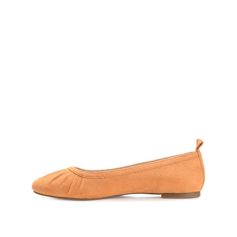 Journee Collection Women's Tan Suede Tannya Flat |Journee Collection In Lebanon
