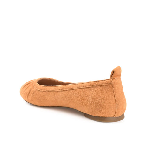 Journee Collection Women's Tan Suede Tannya Flat |Journee Collection In Lebanon