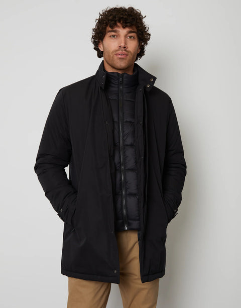 Threadbare Men's Black Mock Layer Jacket | Threadbare In Lebanon