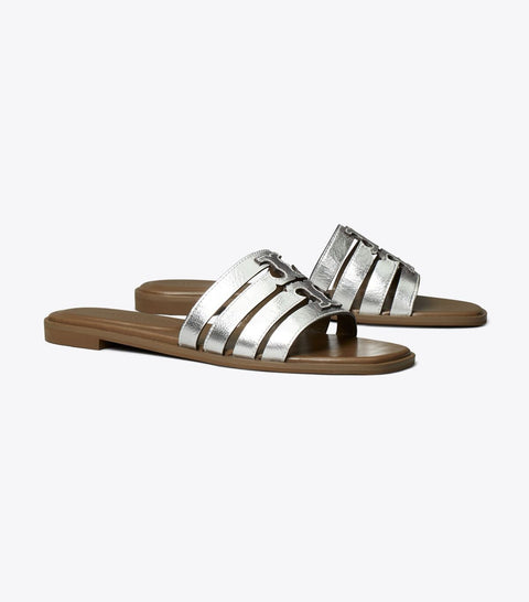 Tory Burch Women's Silver Ines Slide Slipper |Tory Burch In Lebanon