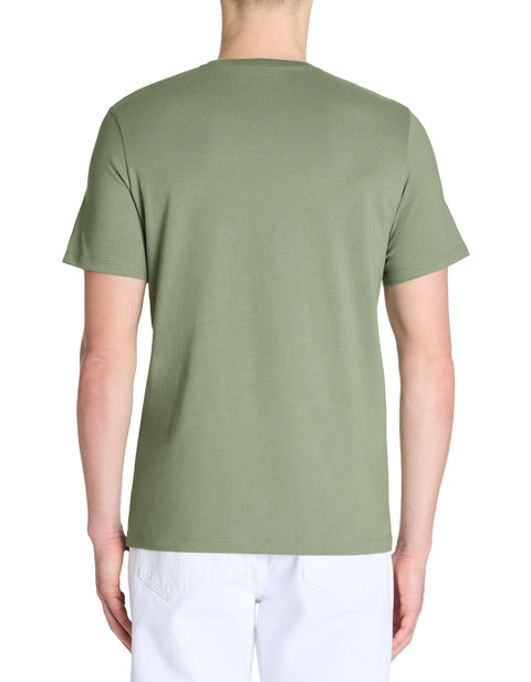 Celio Men's Light Khaki Straight Crew Neck T-Shirt | Celio In Lebanon