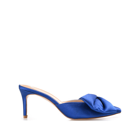 Journee Collection Women's Blue Tiarra Bow Heeled  |Journee Collection  In Lebanon