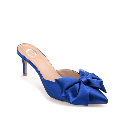 Journee Collection Women's Blue Tiarra Bow Heeled  |Journee Collection  In Lebanon