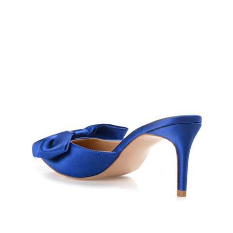 Journee Collection Women's Blue Tiarra Bow Heeled  |Journee Collection  In Lebanon