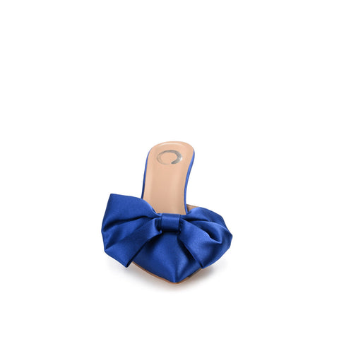 Journee Collection Women's Blue Tiarra Bow Heeled  |Journee Collection  In Lebanon
