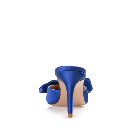 Journee Collection Women's Blue Tiarra Bow Heeled  |Journee Collection  In Lebanon