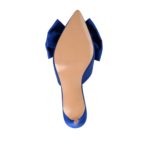 Journee Collection Women's Blue Tiarra Bow Heeled  |Journee Collection  In Lebanon