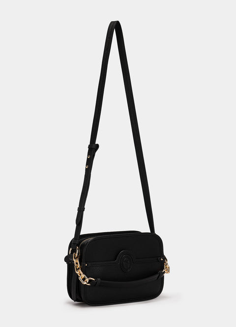 Trussardi Women's Black Leather Ardisia Shoulder Bag |Trussardi In Lebanon