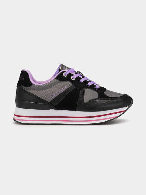Trussardi Women's Black Clement Sneakers | Trussardi in Lebanon