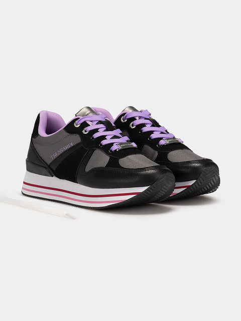 Trussardi Women's Black Clement Sneakers | Trussardi in Lebanon
