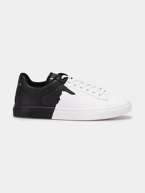 Trussardi Men's Black & White SNK Derek Sneakers | Trussardi In Lebanon