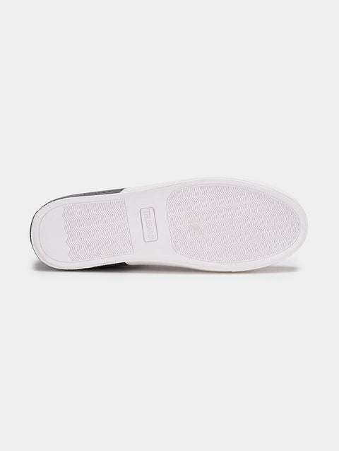 Trussardi Men's Black & White SNK Derek Sneakers | Trussardi In Lebanon