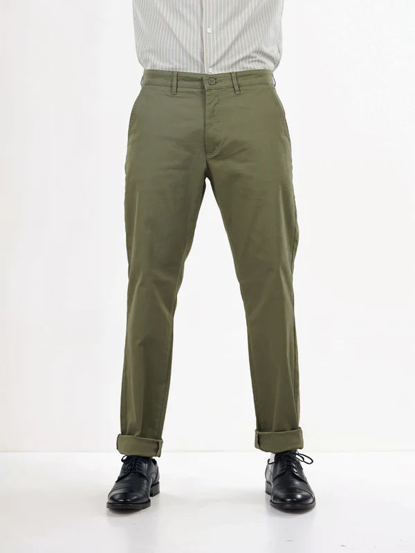Celio Men's Olive Green Slim Fit Trouser | Celio In Lebanon